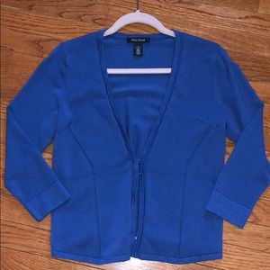NWOT WHBM blue cardigan
